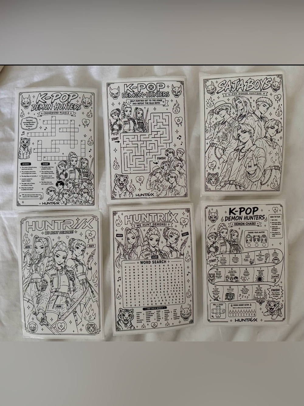 K-Pop Demon Hunters Party Favors Activity Packs Custom Theme ( set of 10) - Picture 2 of 2